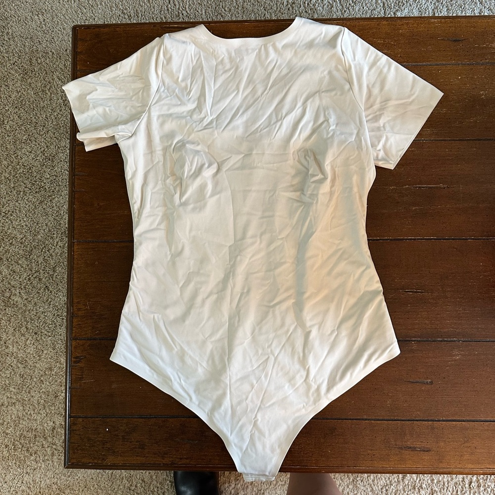 White Short Sleeve Bodysuit